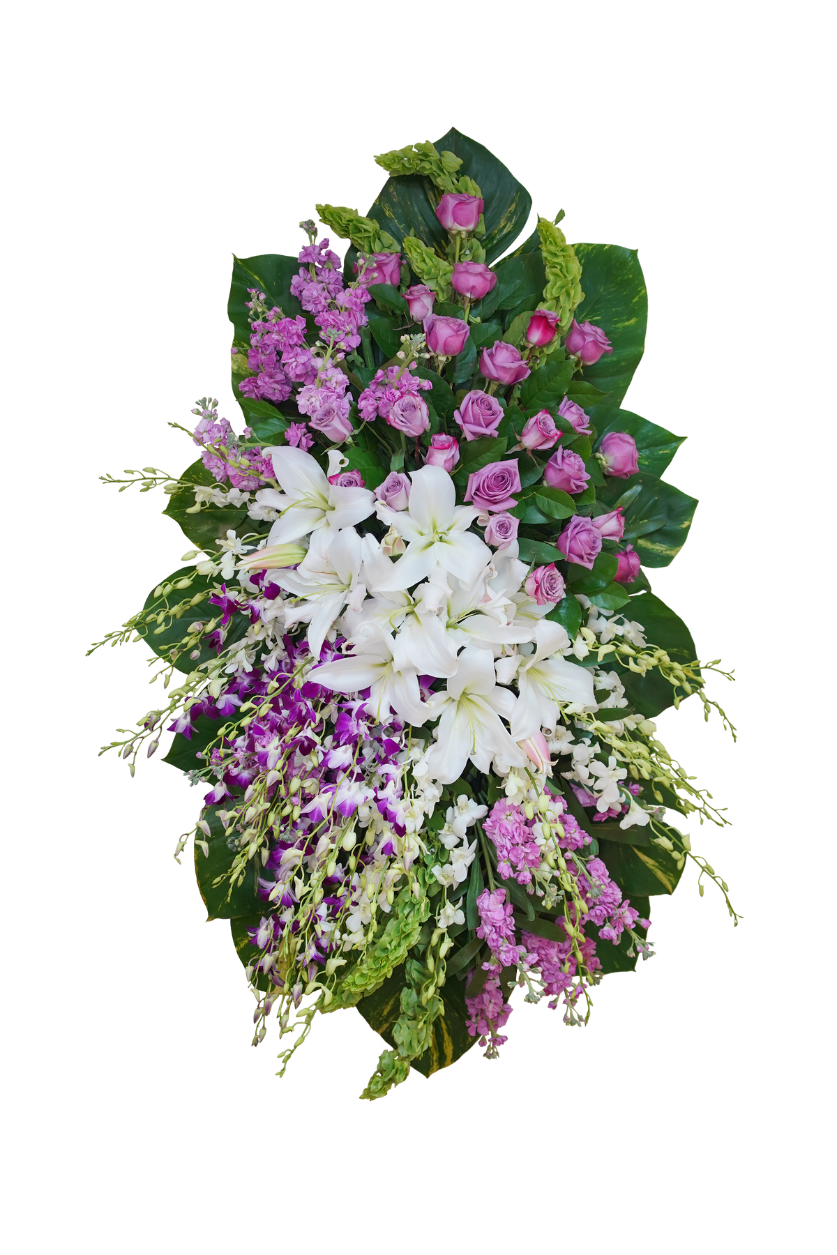 CR-30 Corona de rosas, lirios y orquídeas