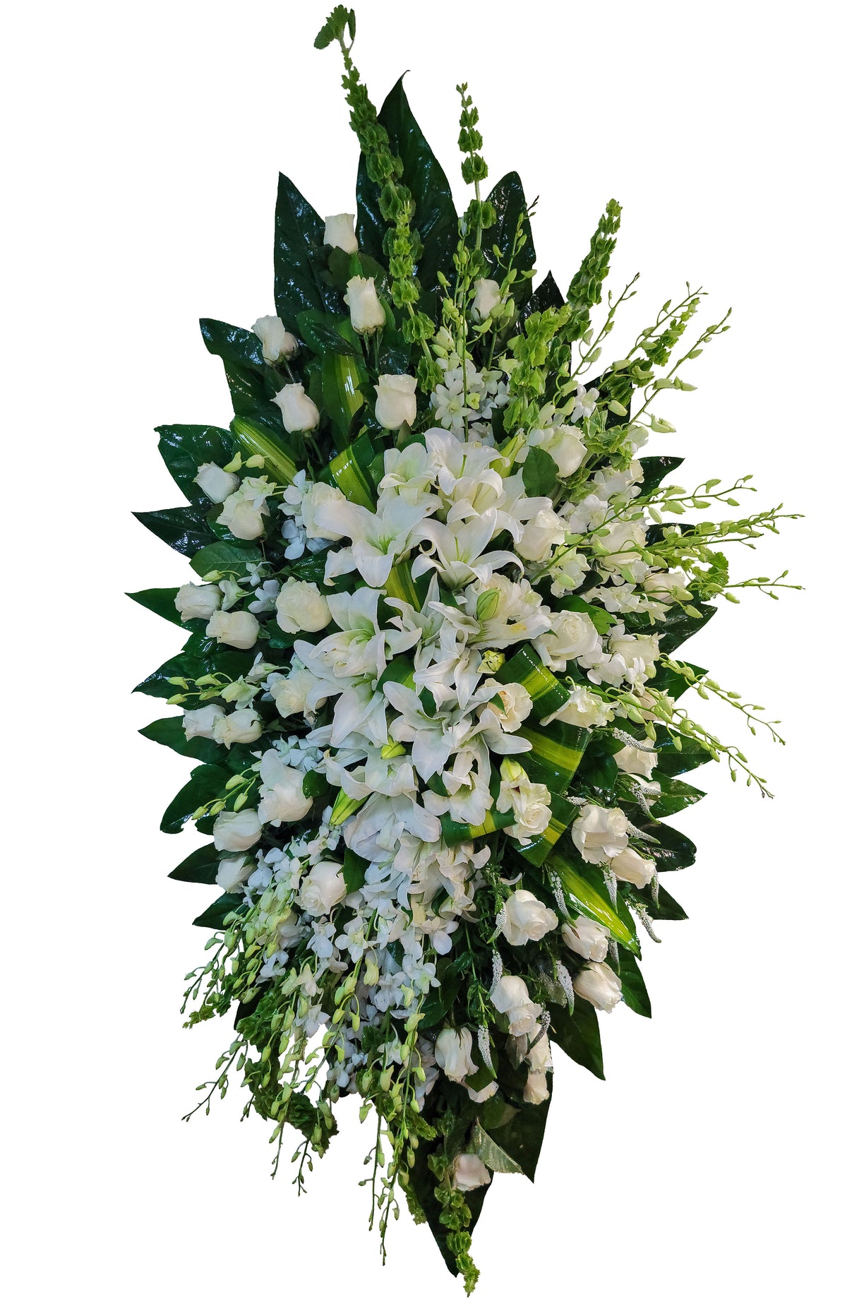 CR-29 Corona de rosas, lirios y orquídeas