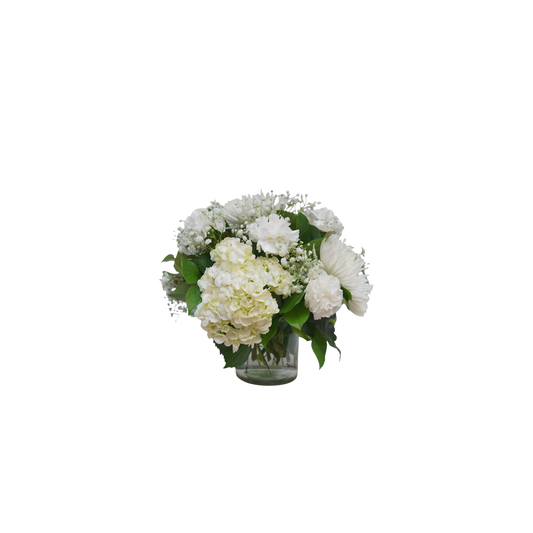 AR-01 Arreglo funeral de claveles, spiders y hortensias