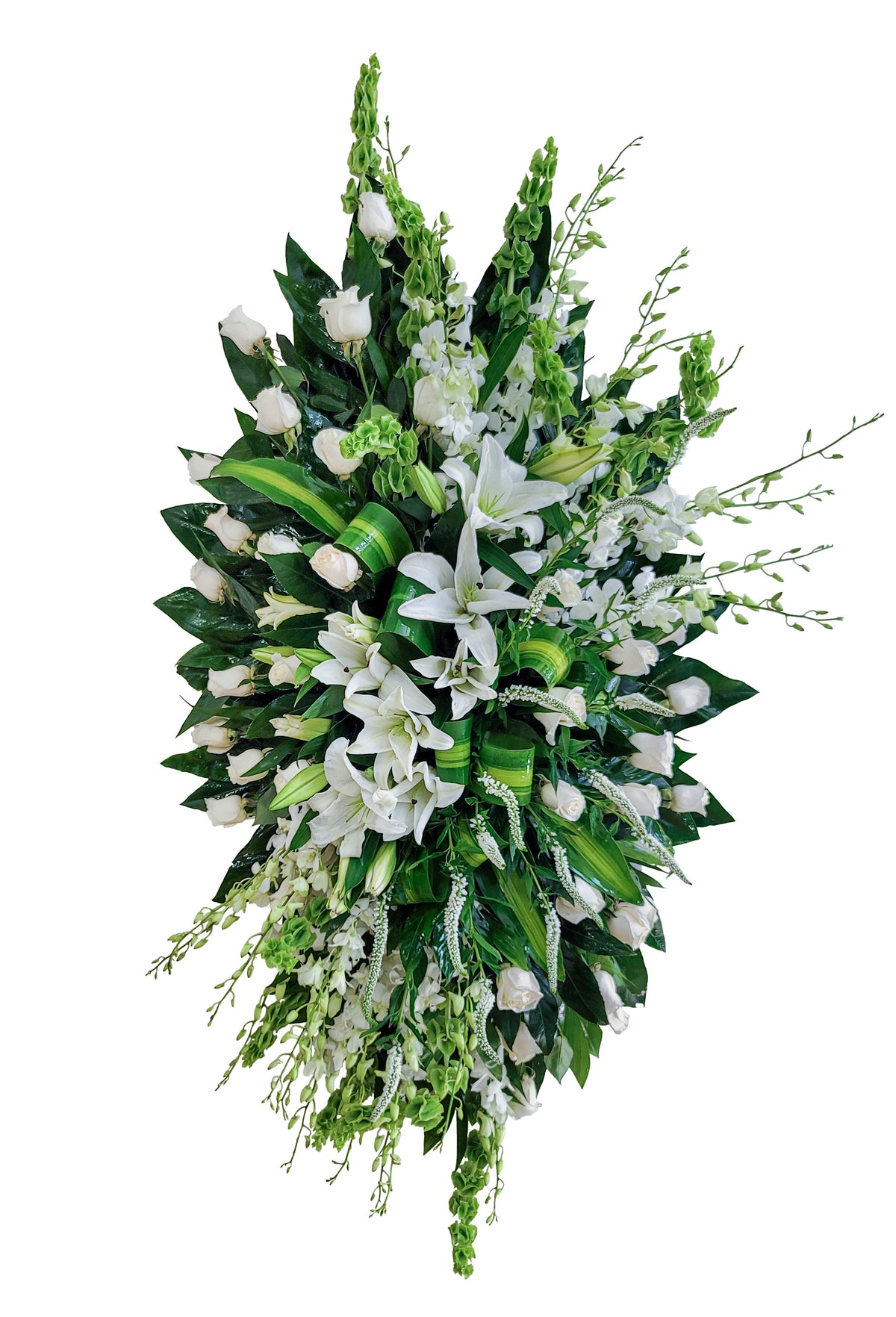 CR-29 Corona de rosas, lirios y orquídeas