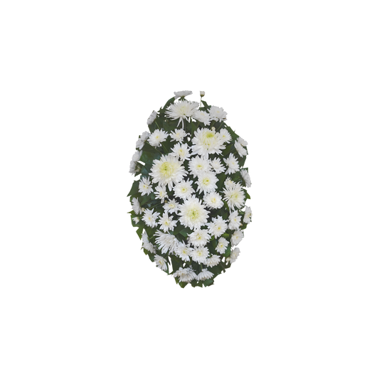 CR-01 Corona de pompones, crisantemos y spiders