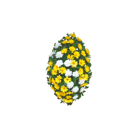 CR-02 Corona de claveles y margaritas