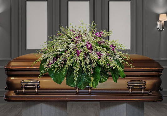 CV-13 Casket cover de orquídeas