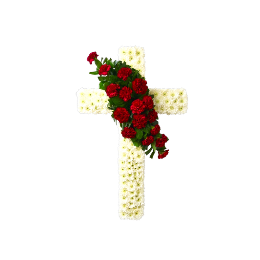 PL-04 Cruz de claveles y pompones