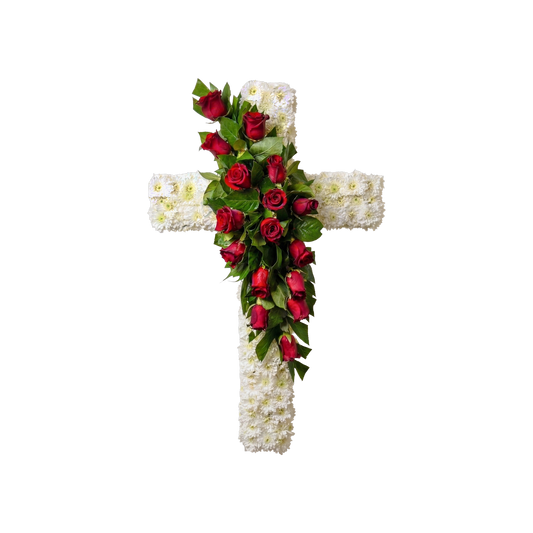 PL-05 Cruz de rosas y pompones