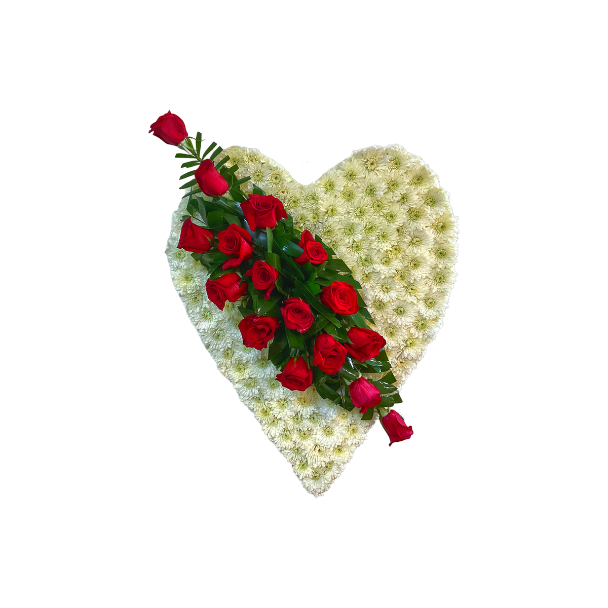 PL-06 Corazón de rosas y pompones