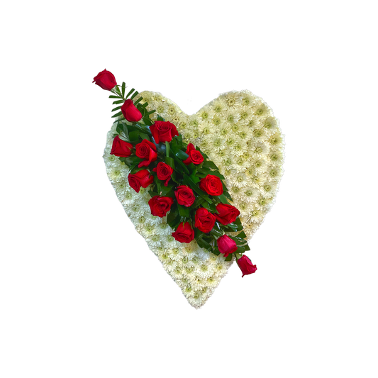 PL-06 Corazón de rosas y pompones