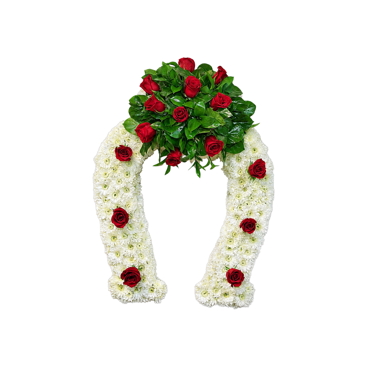 PL-07 Herradura de rosas y pompones