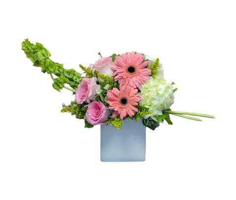 N-4 Arreglo de gerberas, hortensias y spray roses