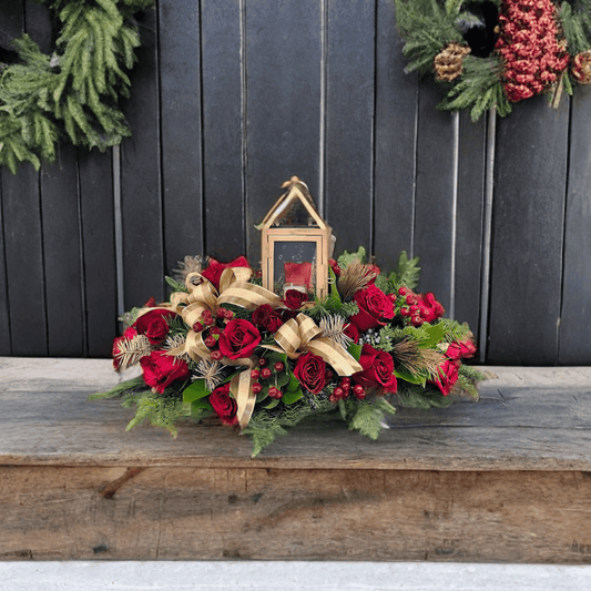 ND-28 Centro de mesa navideño de rosas